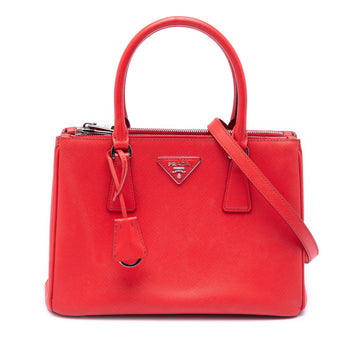 Prada Galleria Double Zip Tote Saffiano