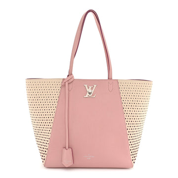 Louis Vuitton Calfskin Perforated Lockme