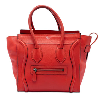 Celine Luggage Bag Grainy Leather Micro