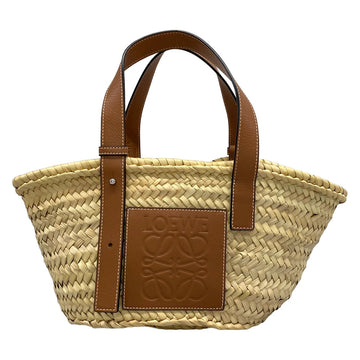 Loewe Bucket Light Beige Brown Palm Leaf