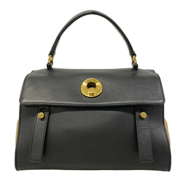 Saint Laurent Paris Muse Two Black Beige