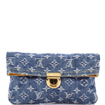Louis Vuitton Plate Clutch Denim