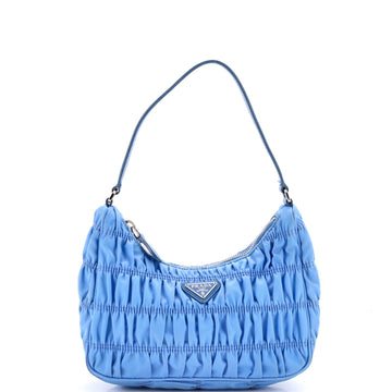 Prada Hobo Tessuto Gaufre With Saffiano