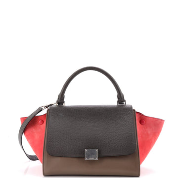 Celine Tricolor Trapeze Bag Leather