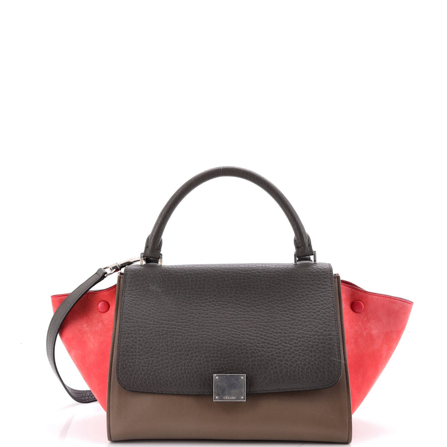 Celine Tricolor Trapeze Bag Leather