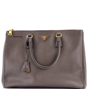 Prada Double Zip Lux Tote Saffiano