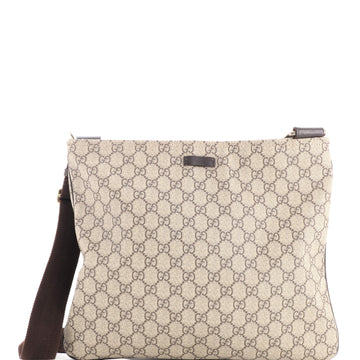 Gucci Zip Top Messenger Bag Gg Coated