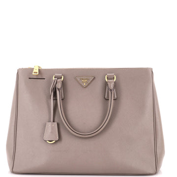 Prada Double Zip Lux Tote Saffiano