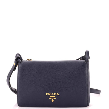 Prada Flap Crossbody Bag Vitello Daino