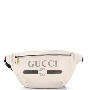 Gucci Logo Belt Bag Printed Leather