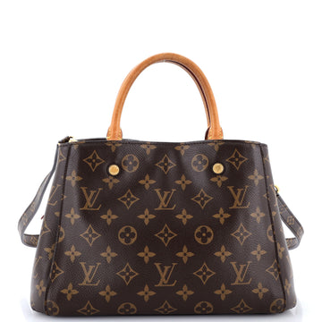 Louis Vuitton Montaigne Handbag Canvas