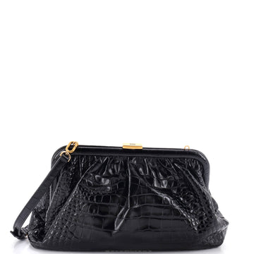 Balenciaga Cloud Clutch Crocodile