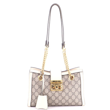 Gucci Padlock Chain Tote Gg Coated