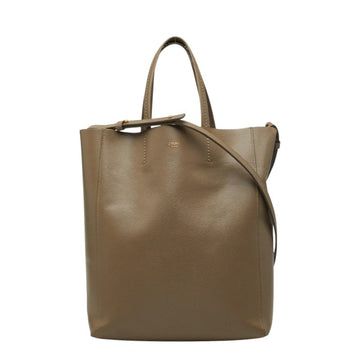Celine Vertical Bi-Cabas Tote Grained
