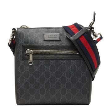 Gucci Web Strap Front Zip Messenger Bag