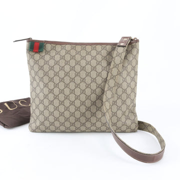 Gucci Web Loop Flat Messenger Gg Coated