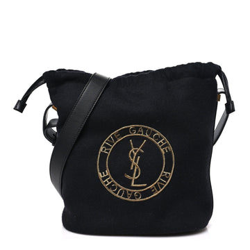 Saint Laurent Wool Calfskin Rive Gauche