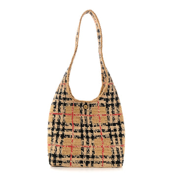 Burberry Raffia Crochet Margate Shoulder
