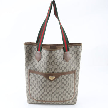 Gucci Vintage Web Strap Tote Gg Coated