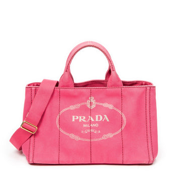 Prada Canapa Convertible Tote Canvas