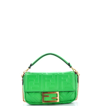 Fendi Baguette Nm Bag Zucca Embossed