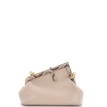 Fendi First Bag Leather With Python
