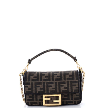 Fendi Baguette Nm Bag Zucca Canvas Mini