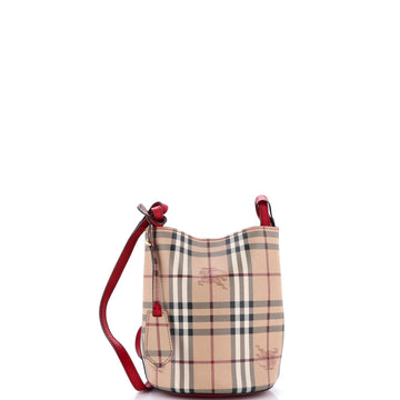 Burberry Lorne Bucket Bag Haymarket