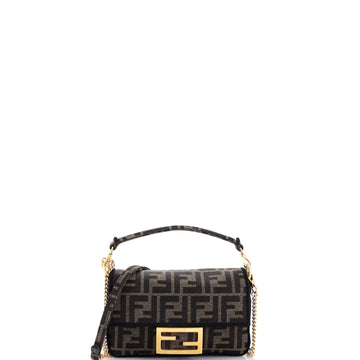 Fendi Baguette Nm Bag Zucca Canvas Mini