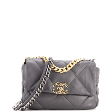 Chanel 19 Flap Bag Quilted Stitched