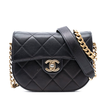 Chanel Moon Flap Messenger Bag Quilted