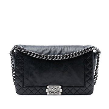 Chanel Reverso Boy Flap Bag Calfskin Old
