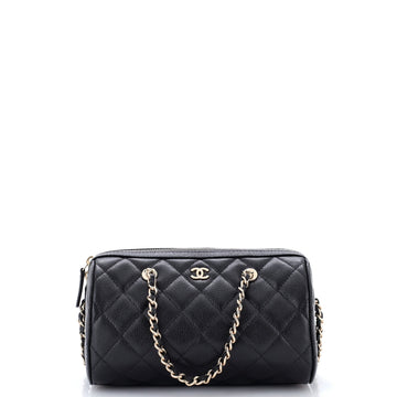 Chanel Cc Bowling Clutch With Chain