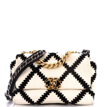 Chanel 19 Flap Bag Crochet Quilted