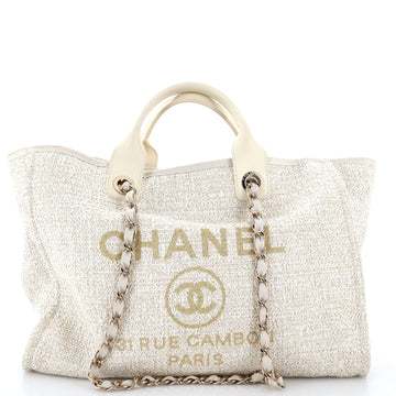 Chanel Deauville Tote Raffia With