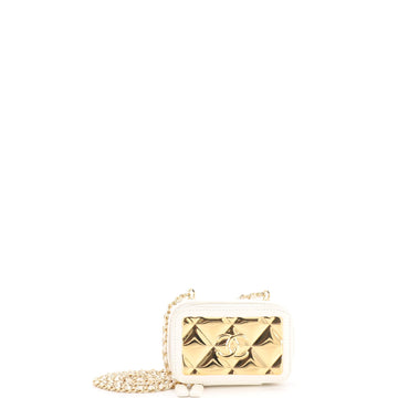 Chanel Golden Plate Zip Around Vanity