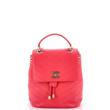 Chanel Cc Top Handle Flap Backpack