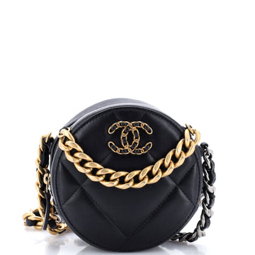 Chanel 19 Round Clutch With Chain