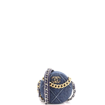 Chanel 19 Round Clutch With Chain