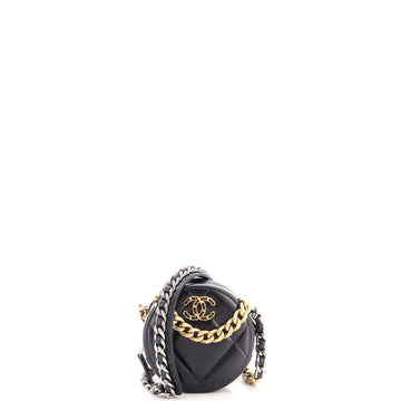 Chanel 19 Round Clutch With Chain