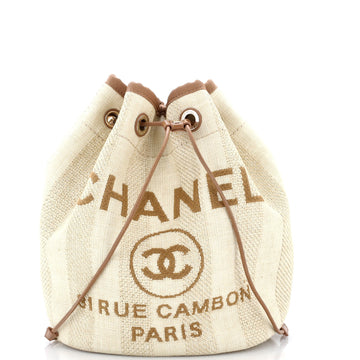 Chanel Deauville Drawstring Bucket Bag