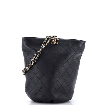 Chanel Cc Chain Bucket Backpack Stitched