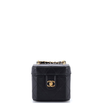 Chanel Cc Turnlock Box Vanity Case With