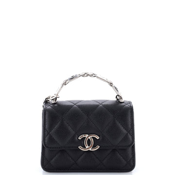 Chanel Coco Enamel Top Handle Flap