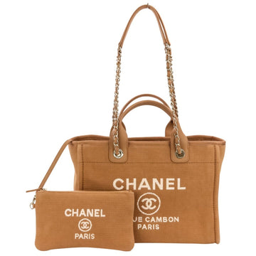 Chanel Deauville Nm Tote Mixed Fibers