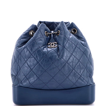 Chanel Gabrielle Backpack Quilted Aged