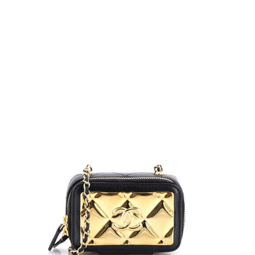 Chanel Golden Plate Zip Around Vanity