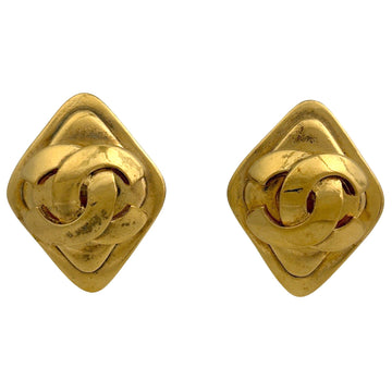 Chanel Cc Logo Clip-On Earrings Metal