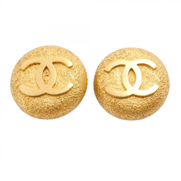 Chanel Cc Logo Circle Clip-On Earrings