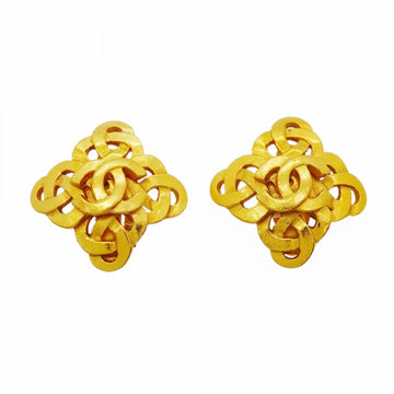 Chanel Cc Logo Clip-On Earrings Metal
